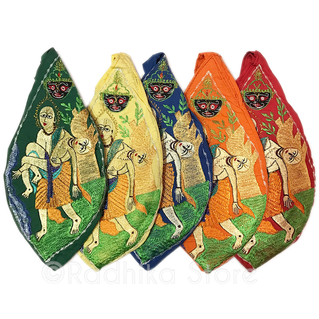 Lord Chaitanya With Haridasa  and Lord Jagannath  - Bead Bags