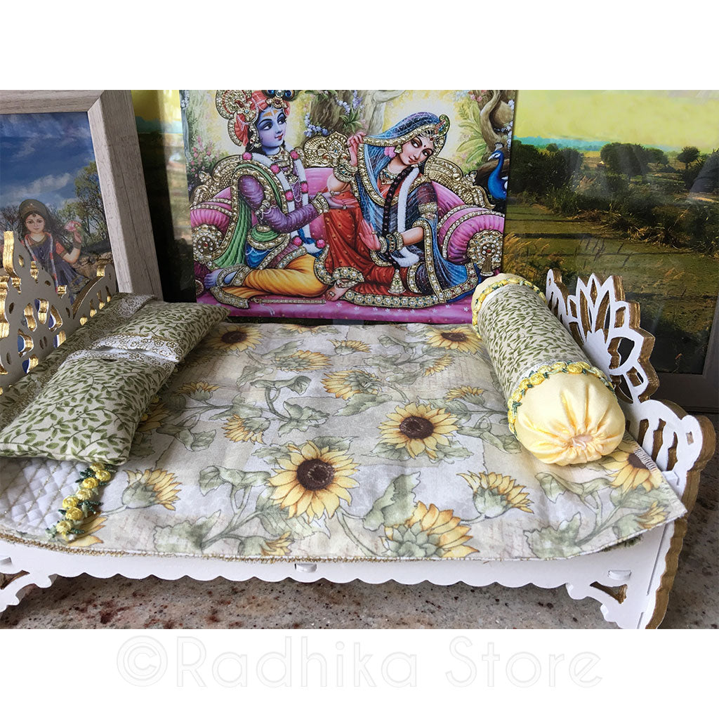 Chakra Lotus Sunflower Bed - 13&quot; Inch