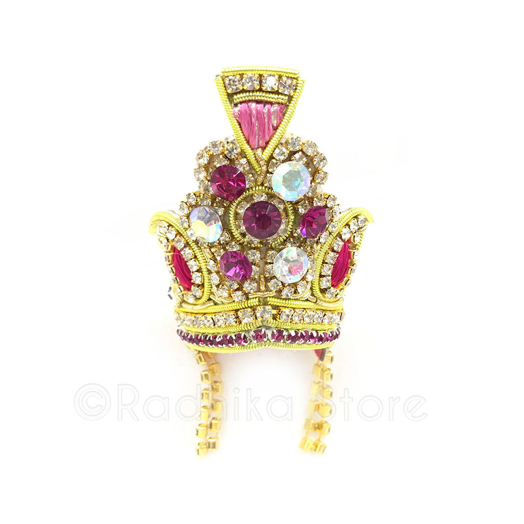 Majestic Mauve - Crystal Rhinestone Crown