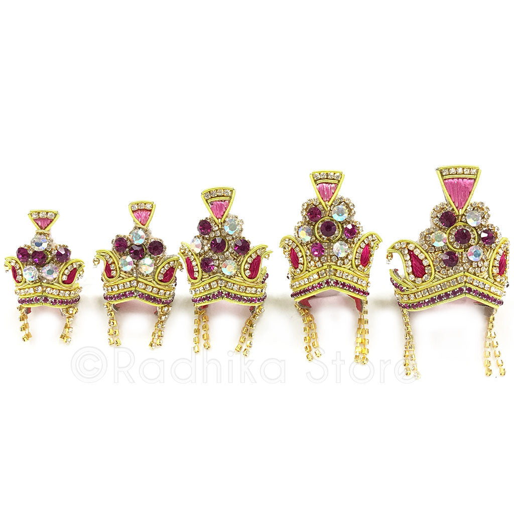 Majestic Mauve - Crystal Rhinestone Crown