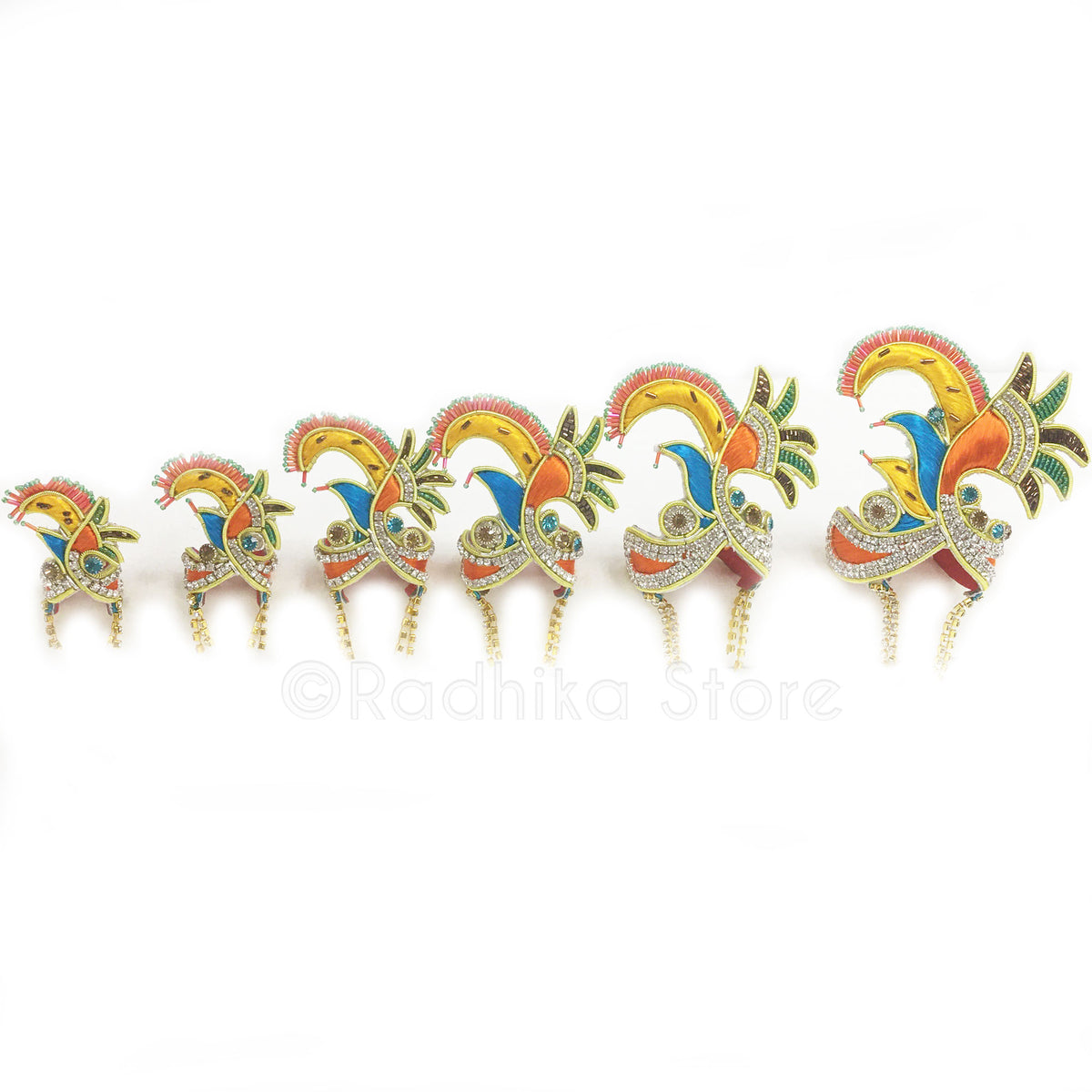 Mayapur Birds of Paradise - Deity Crown and Necklace Set