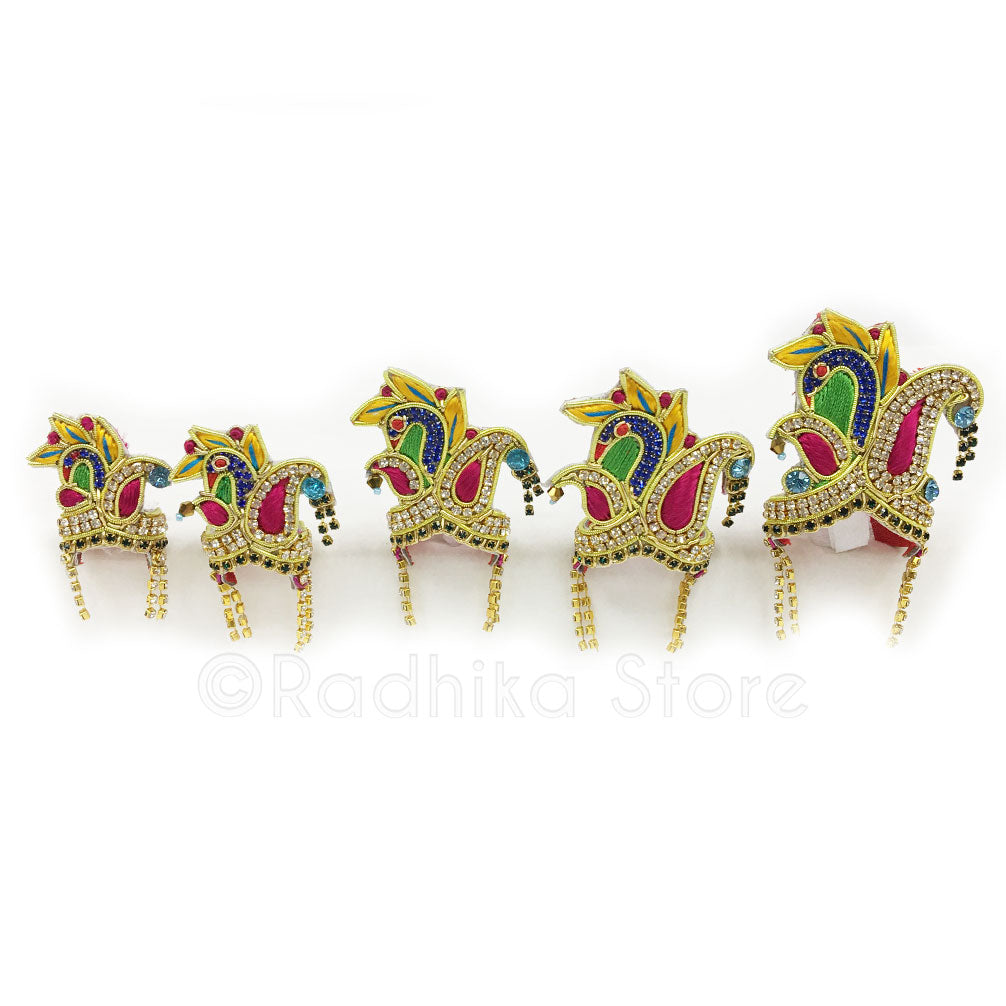 Mayapur Festival Peacock - Crown and Necklace Set