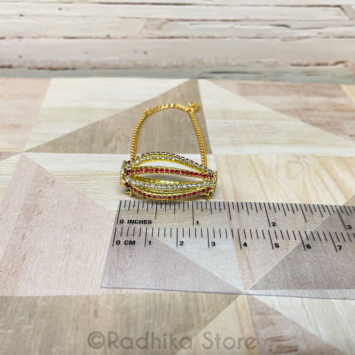 Tiny Deity Mridangas - Choose Rhinestone Color -