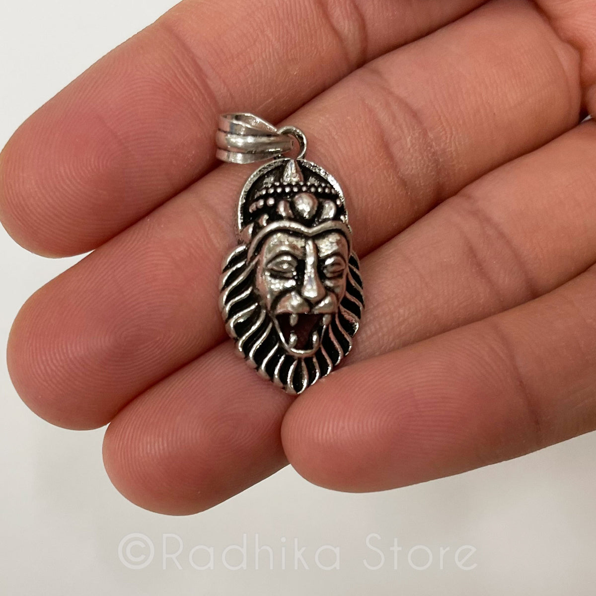 My Lord Narasimhadeva Protection - Silver Pendant