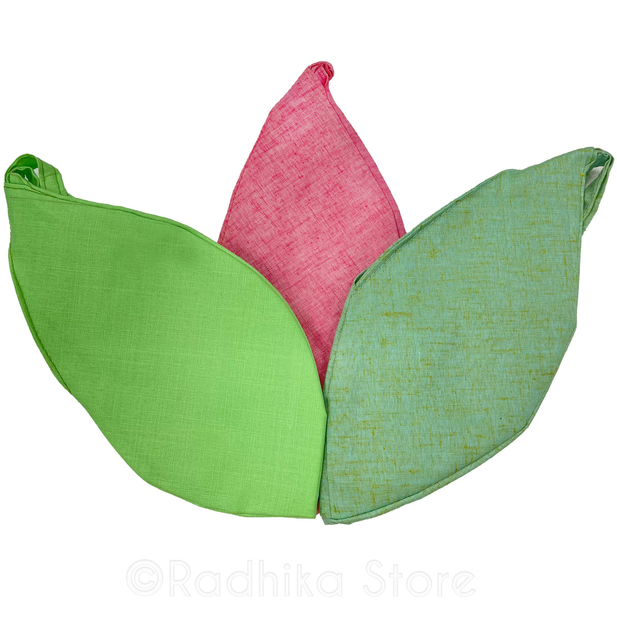 Neon Green - Pink Tweed - Sea Green - Natural Jute - Bead Bags