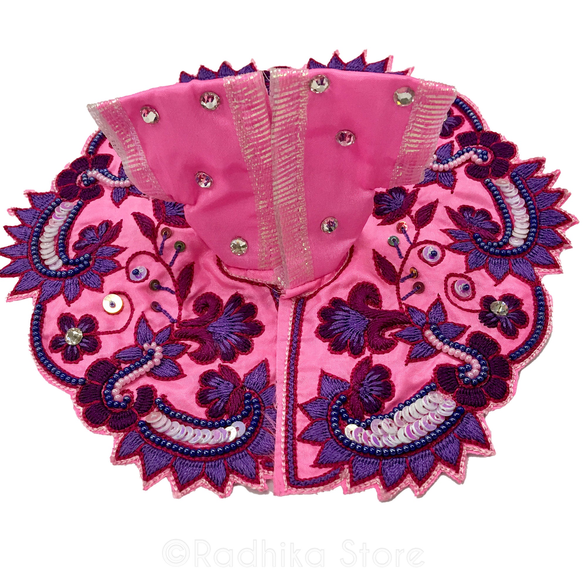 Neon Pink with Lavender -  Laddu Gopal Outfit