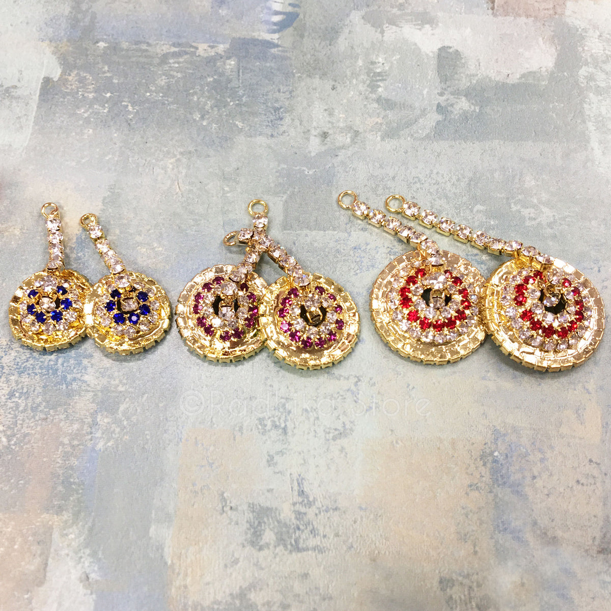 Peridot Green Rhinestone Deity Kartal