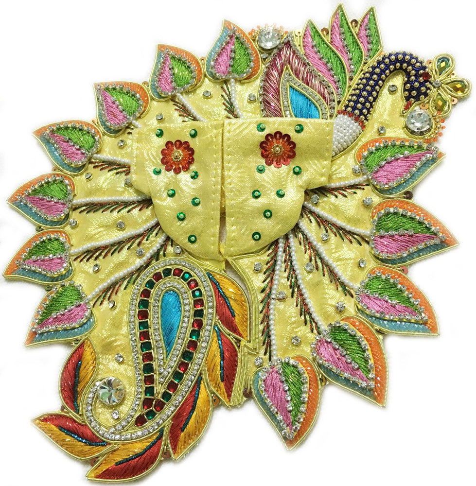 Laddu Gopal Outfit Pastel Paisley Peacock  1" to 5" Inch Sizes