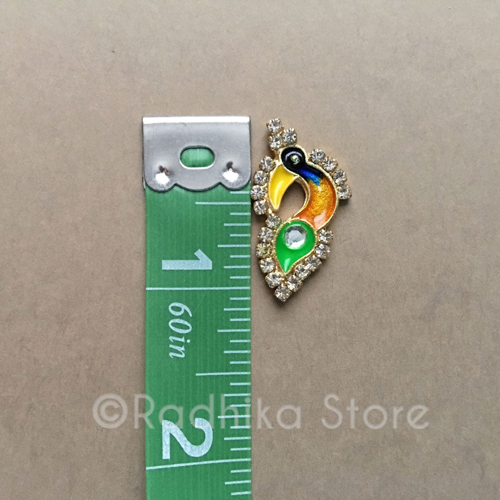 Peacock Deity Earrings, Crowns and Turbans- 3 Colors