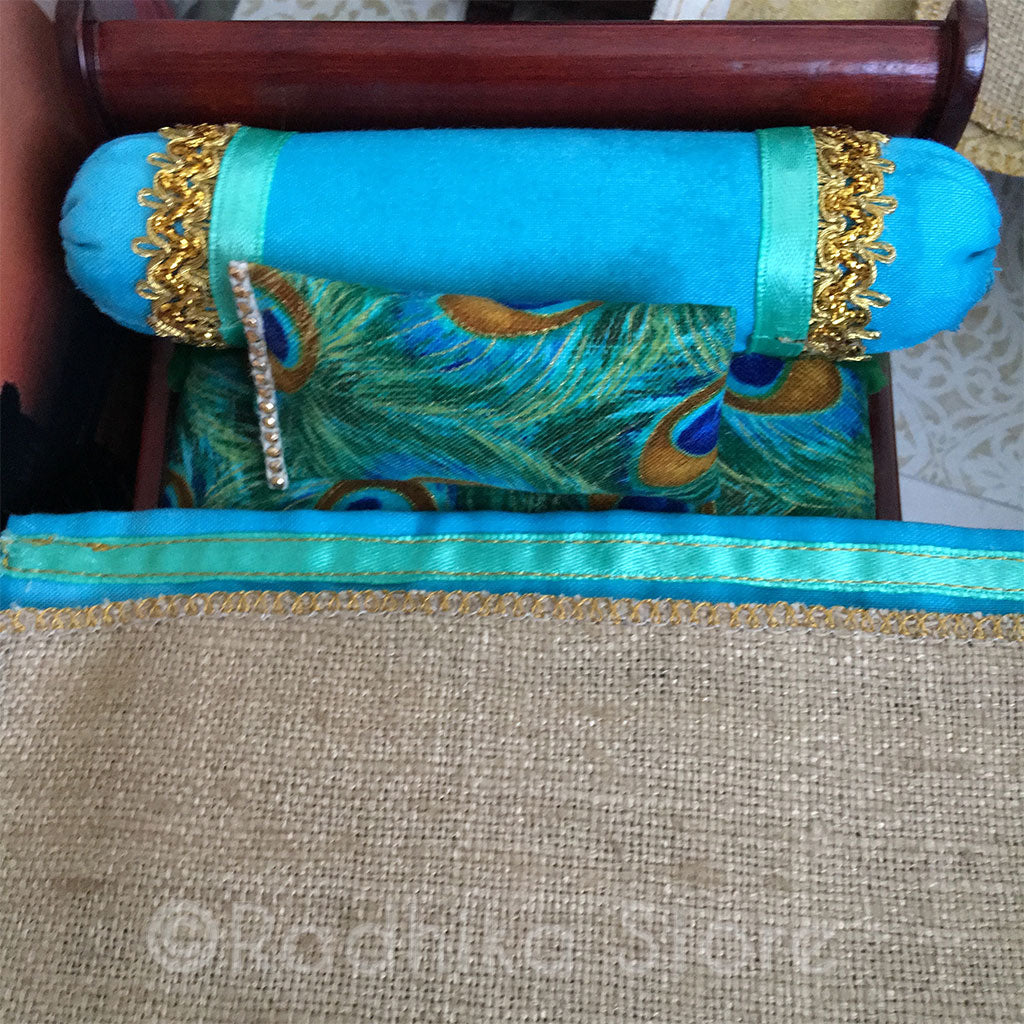 Vrindavan Peacock Feather Bed