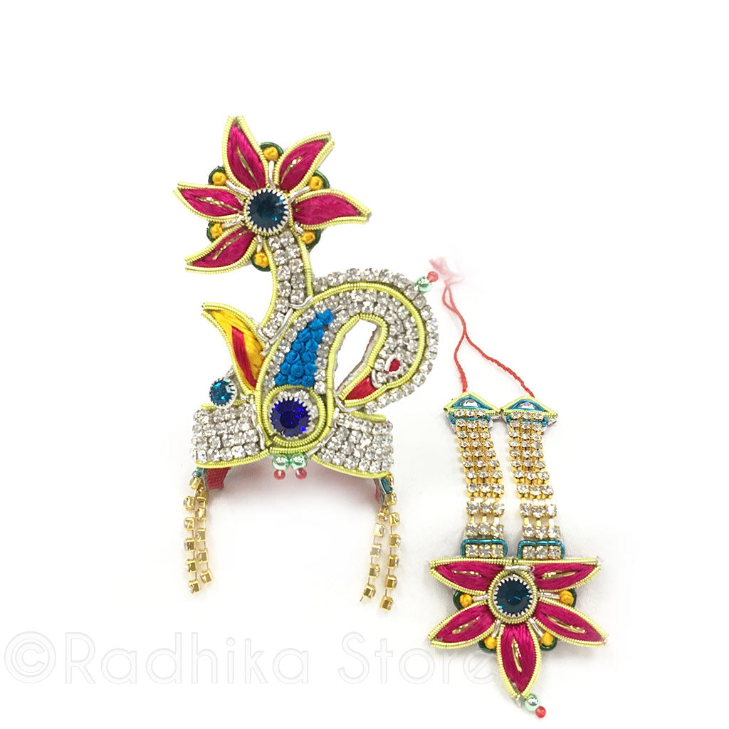 Peacock Palm - Crown and Necklace Set