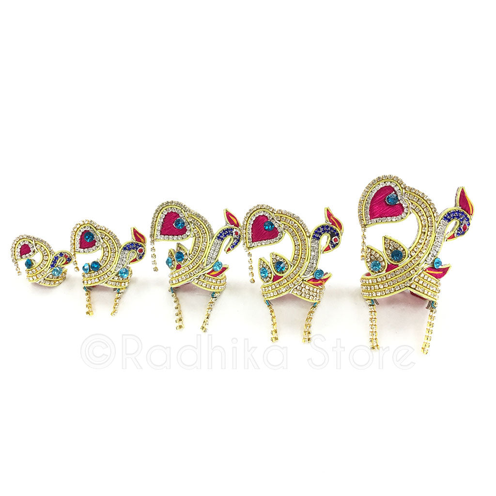 Peacock Love - Crown and Necklace Set