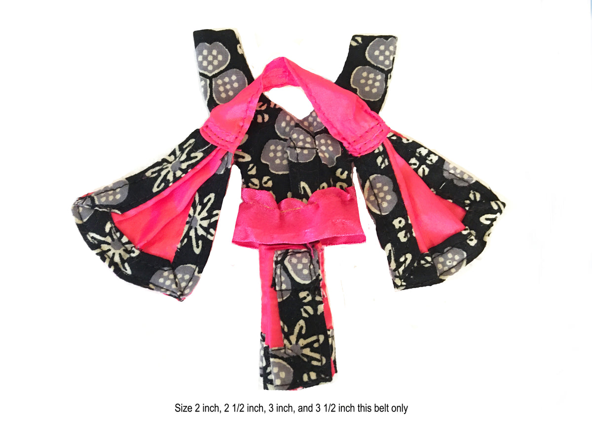 Sri Radha Raman - Coral Pink and Black - Gaura Nitai Deity Outfit
