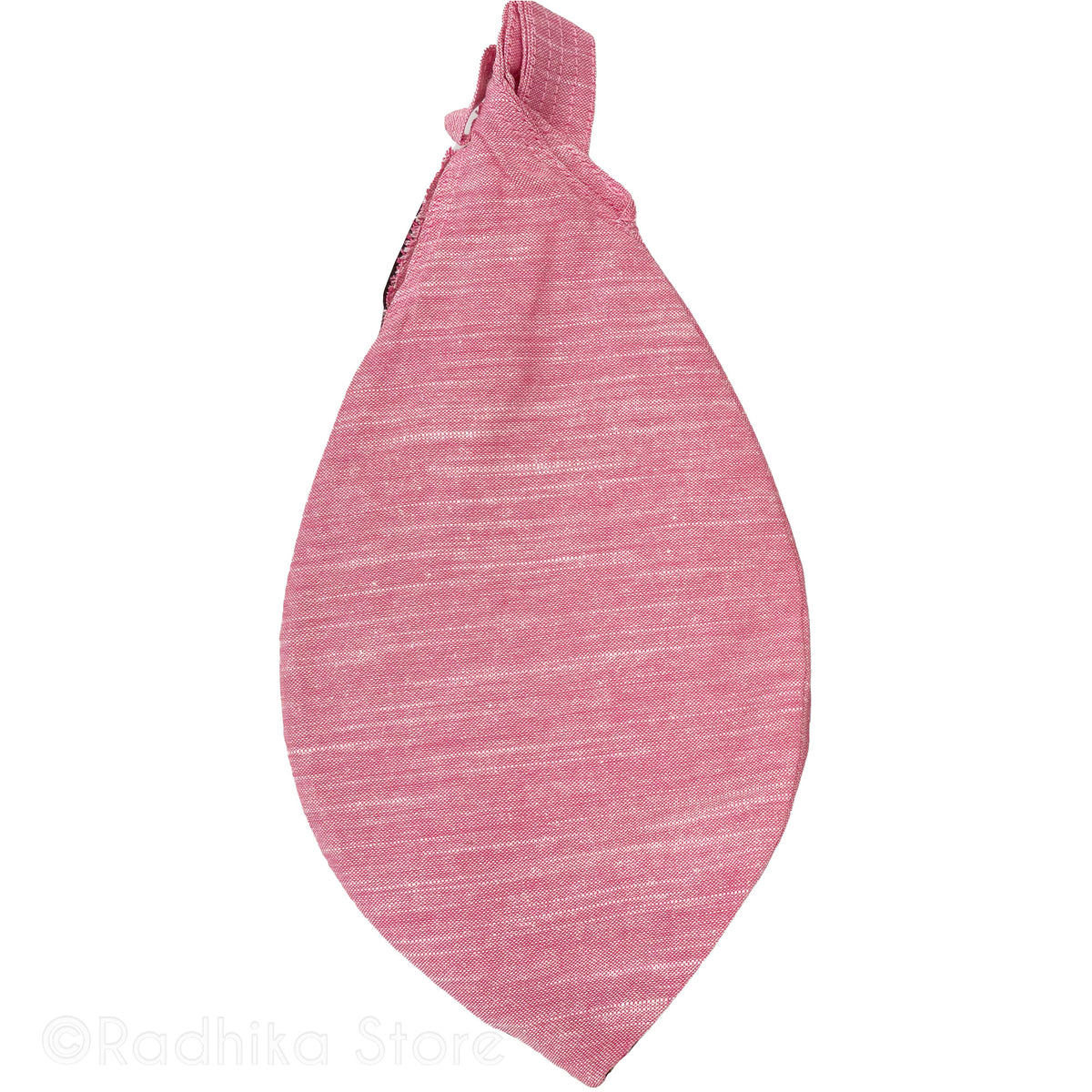 Sri Radha Vrindavan Logo - Hand Painted - Blue Outer Circle With Black - Jute Bead Bags - Choose Color