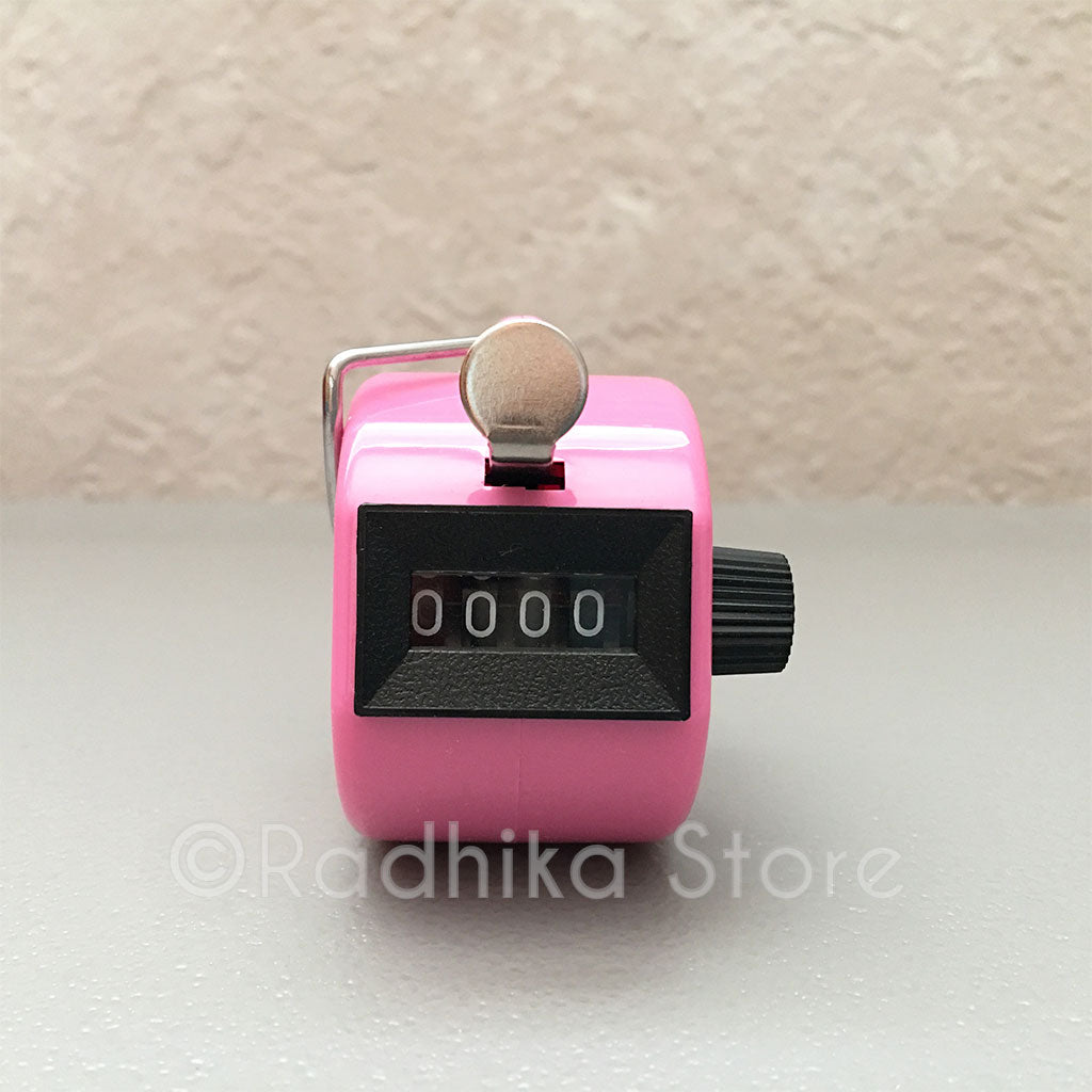 Japa Clicker (Hand Tally) for Chanting Hare Krishna Mahamantra - Choose Color