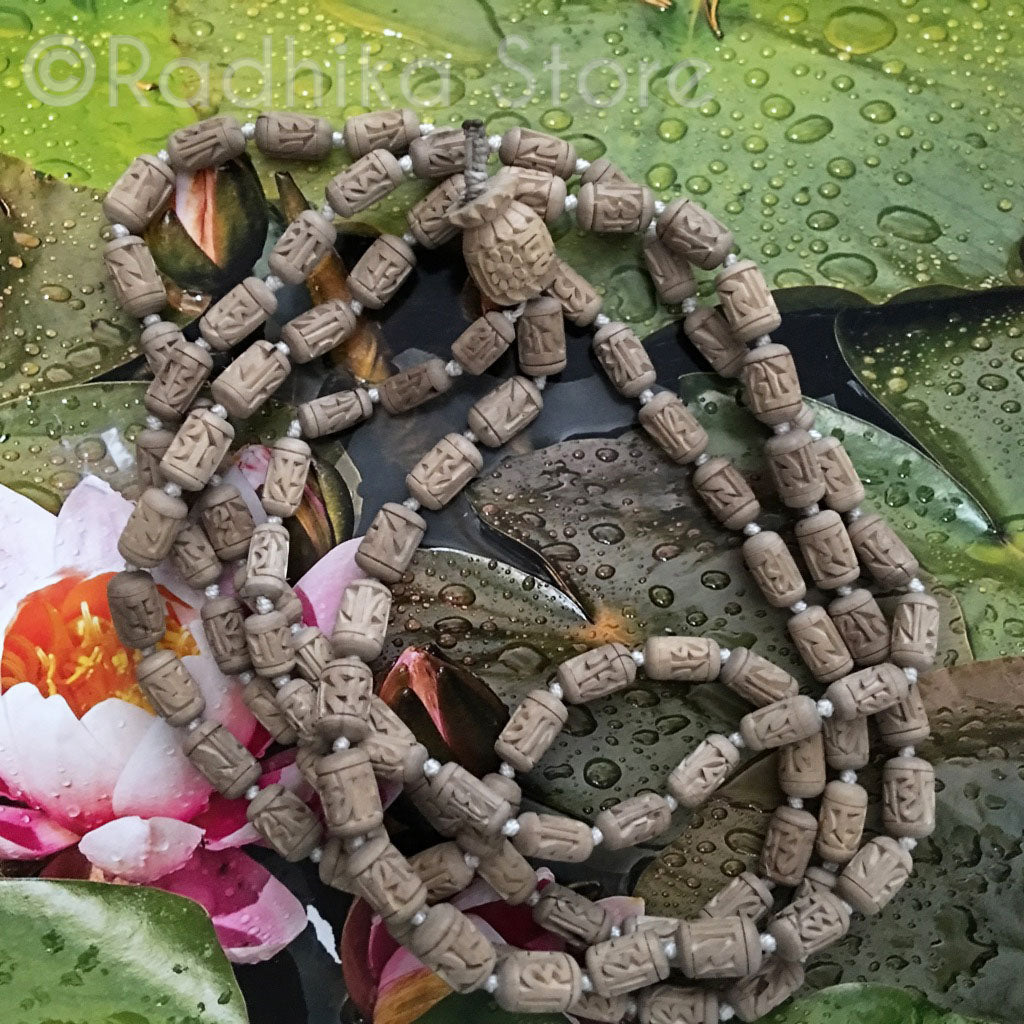 Radha Barrel Shaped Pure Tulsi Japa Japa Beads