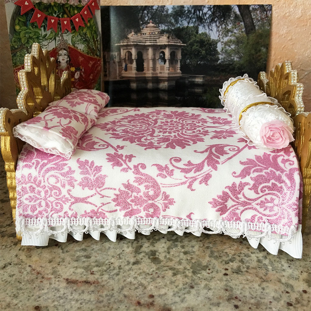 Jeweled Golden Lotus Beds- 7 1/4&quot; Inch (Two Styles to Choose From)