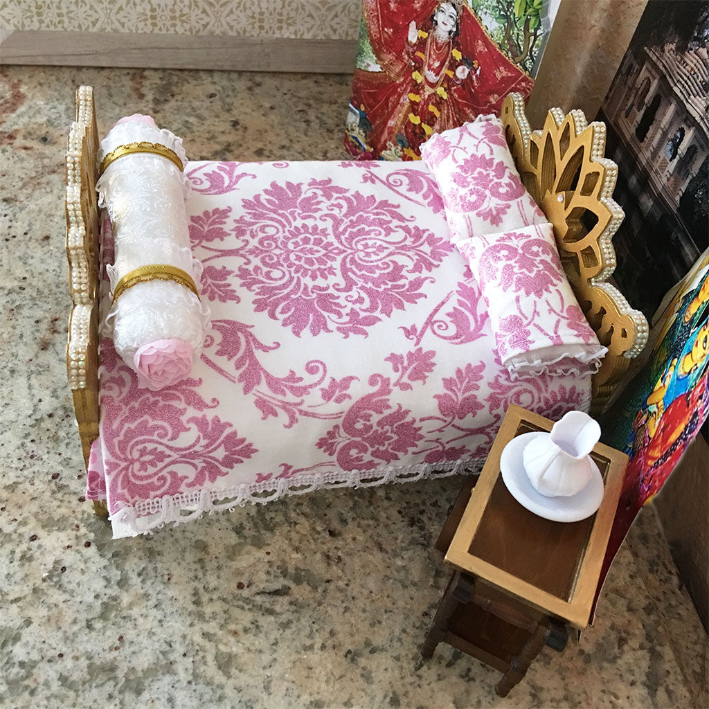 Jeweled Golden Lotus Beds- 7 1/4&quot; Inch (Two Styles to Choose From)