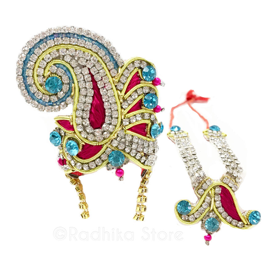 Radhika Ramana- Deity Crown Necklace Set