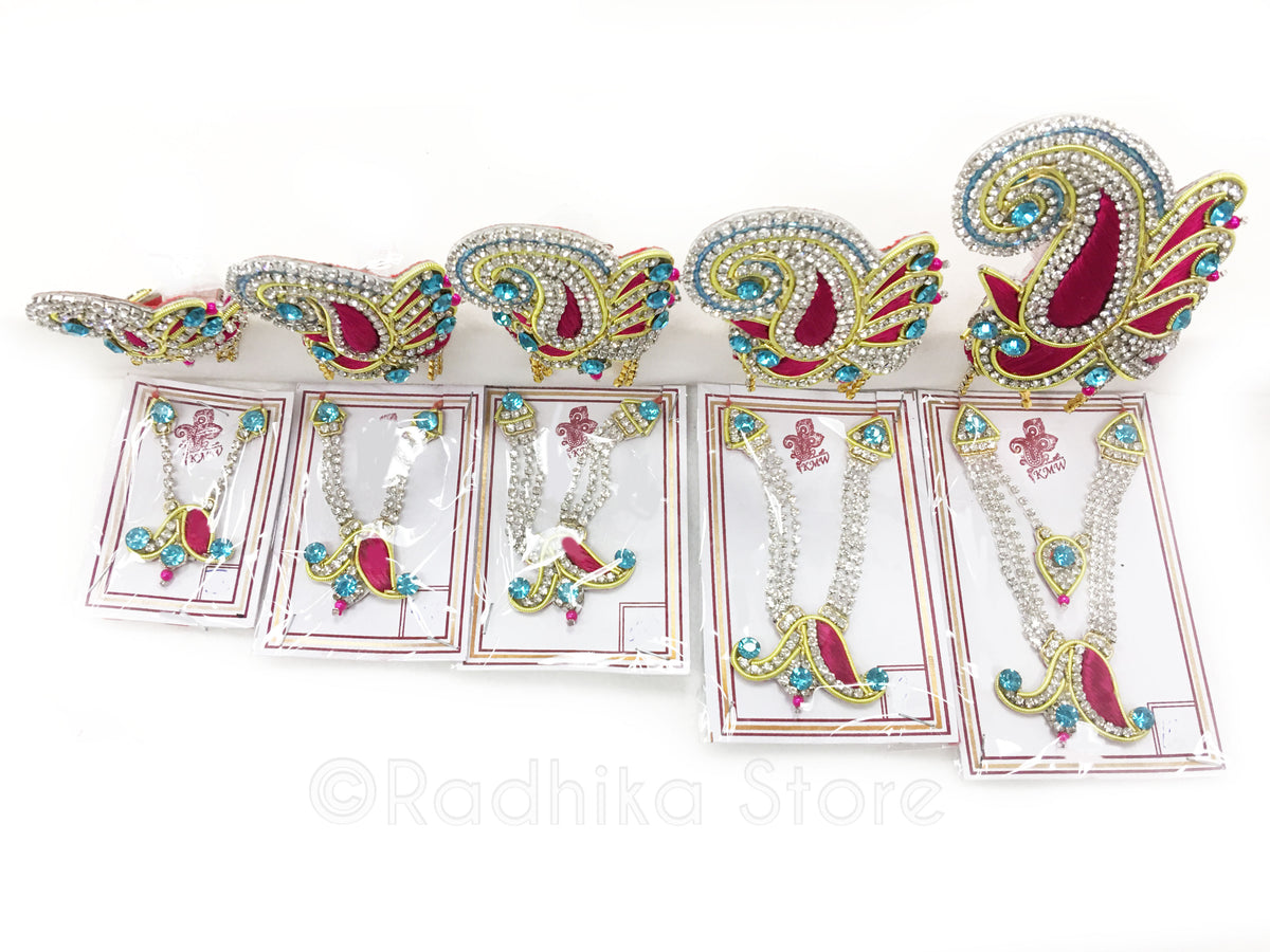 Radhika Ramana- Deity Crown Necklace Set