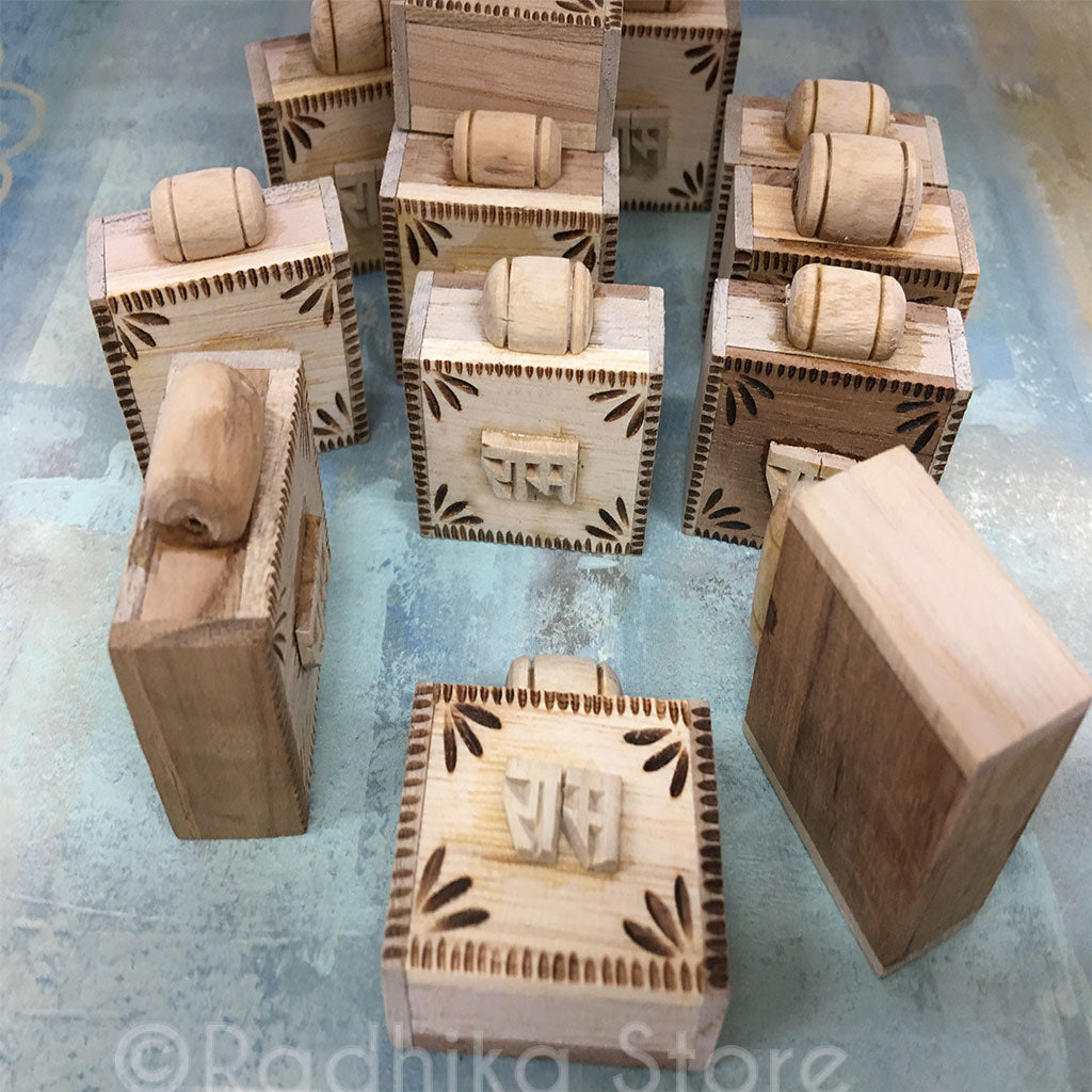 Ram Sanskrit Wood -  Pendant/Decoration/Stamp