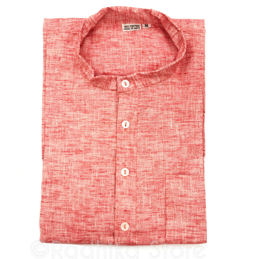 Red/Orange Jute Kurtas - S,m,l,xl,xxl