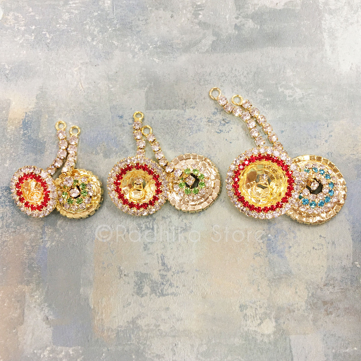 Red Rhinestone Deity Kartal