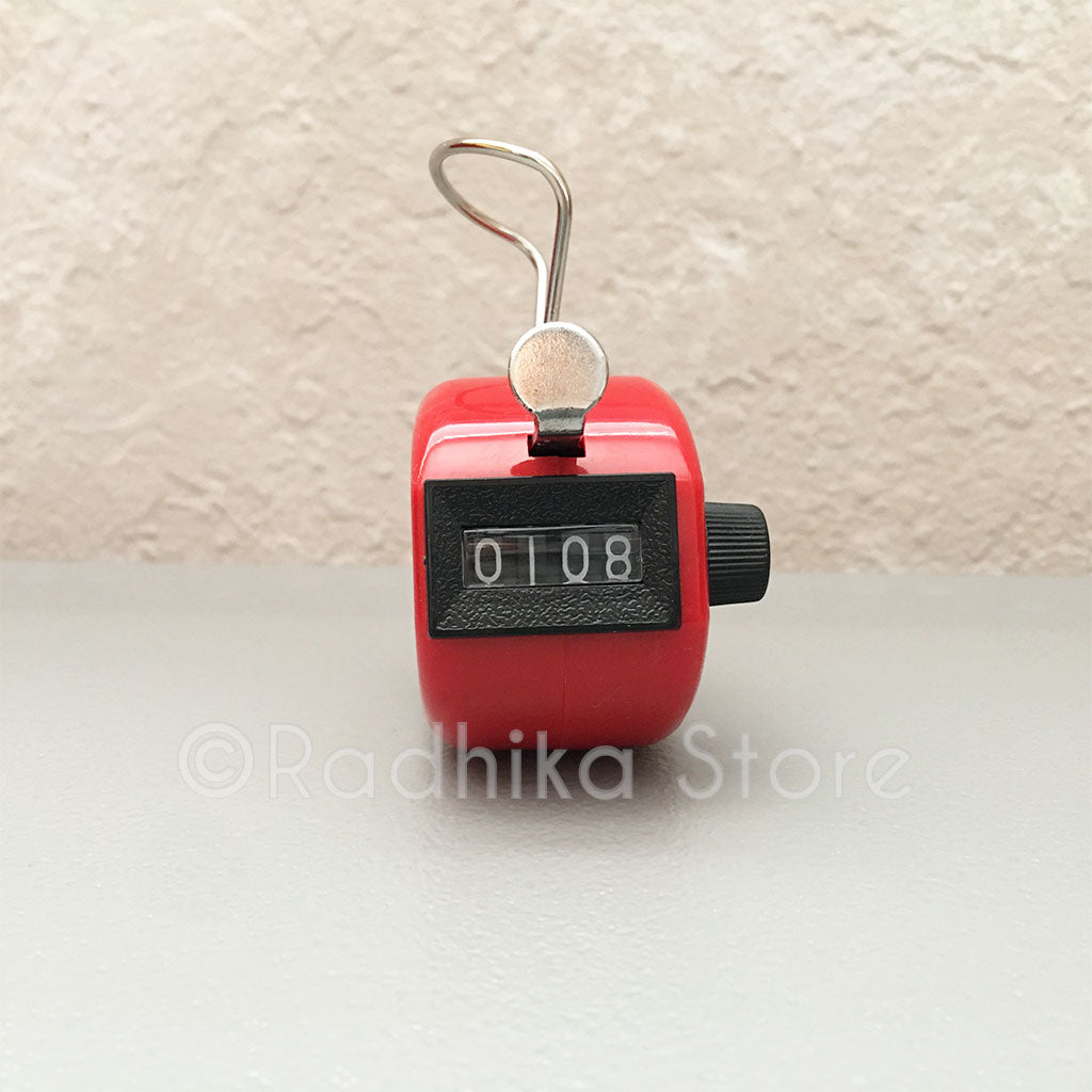 Japa Clicker (Hand Tally) for Chanting Hare Krishna Mahamantra - Choose Color