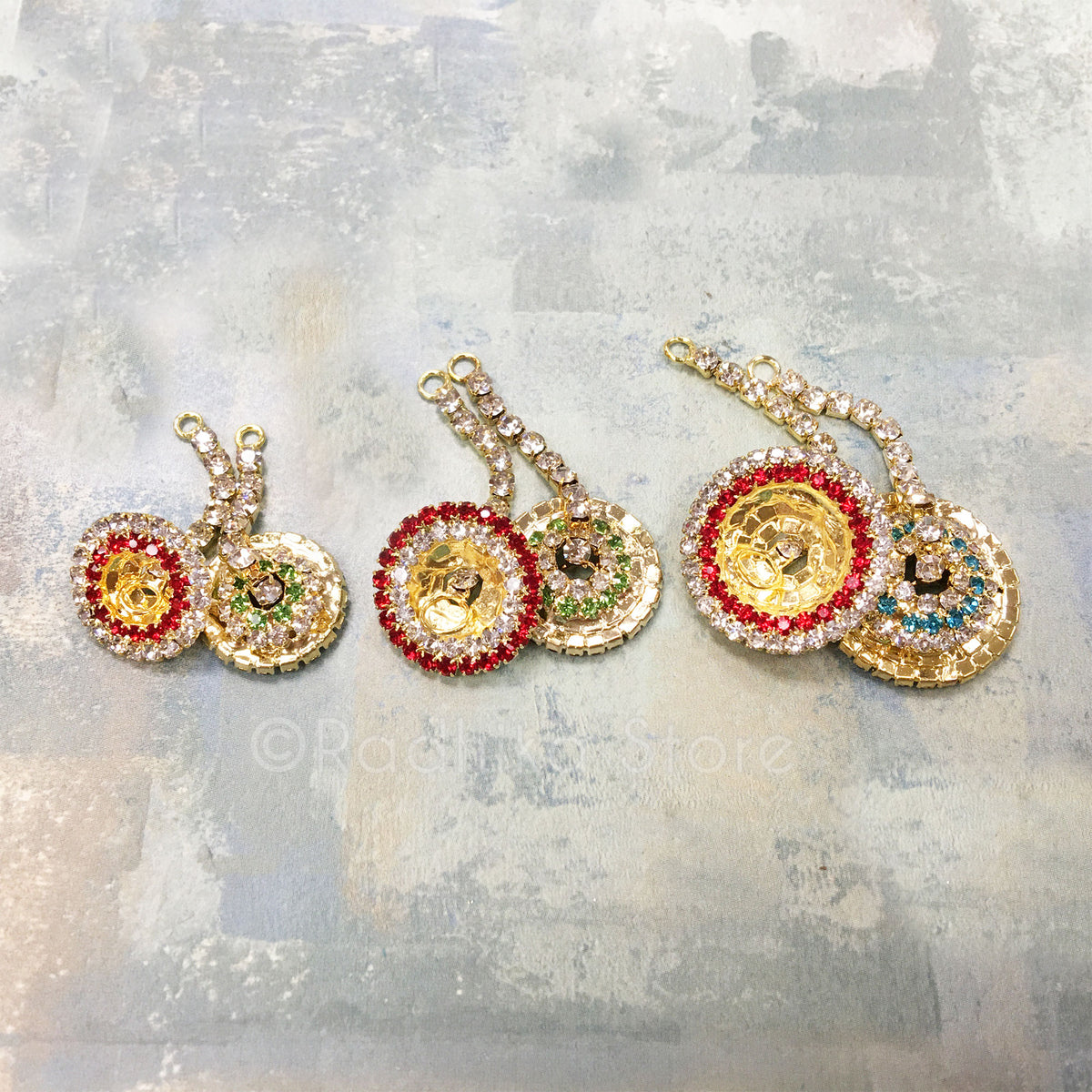 Red Rhinestone Deity Kartal