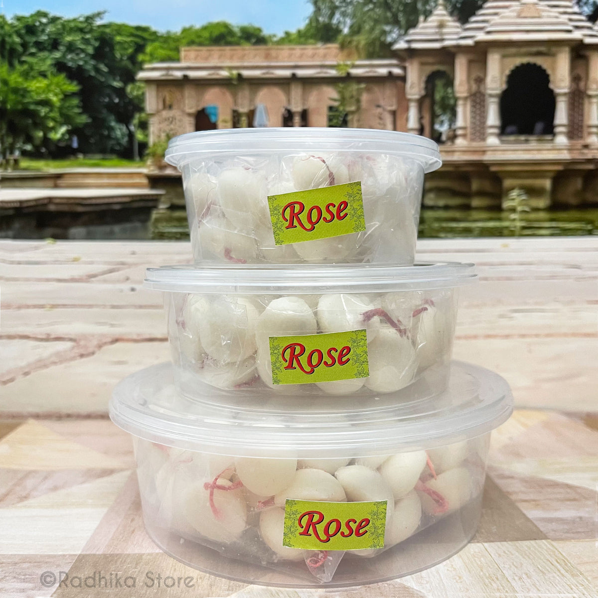 Rose Scented Ghee Wicks - Choose Size