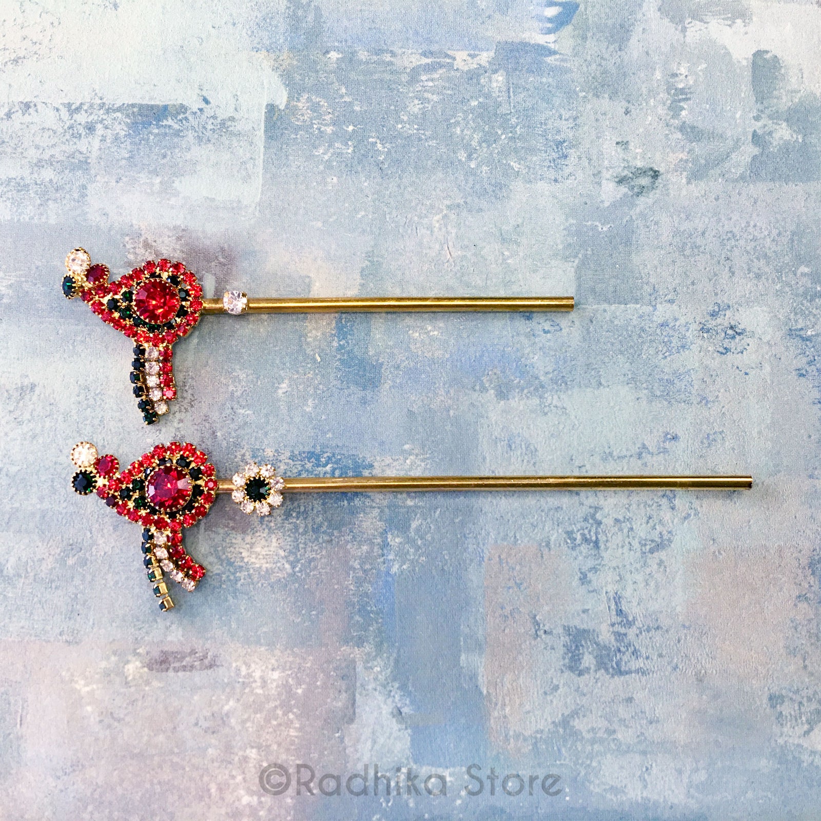 Cute Lady Bug Flute Dark Emerald Ruby