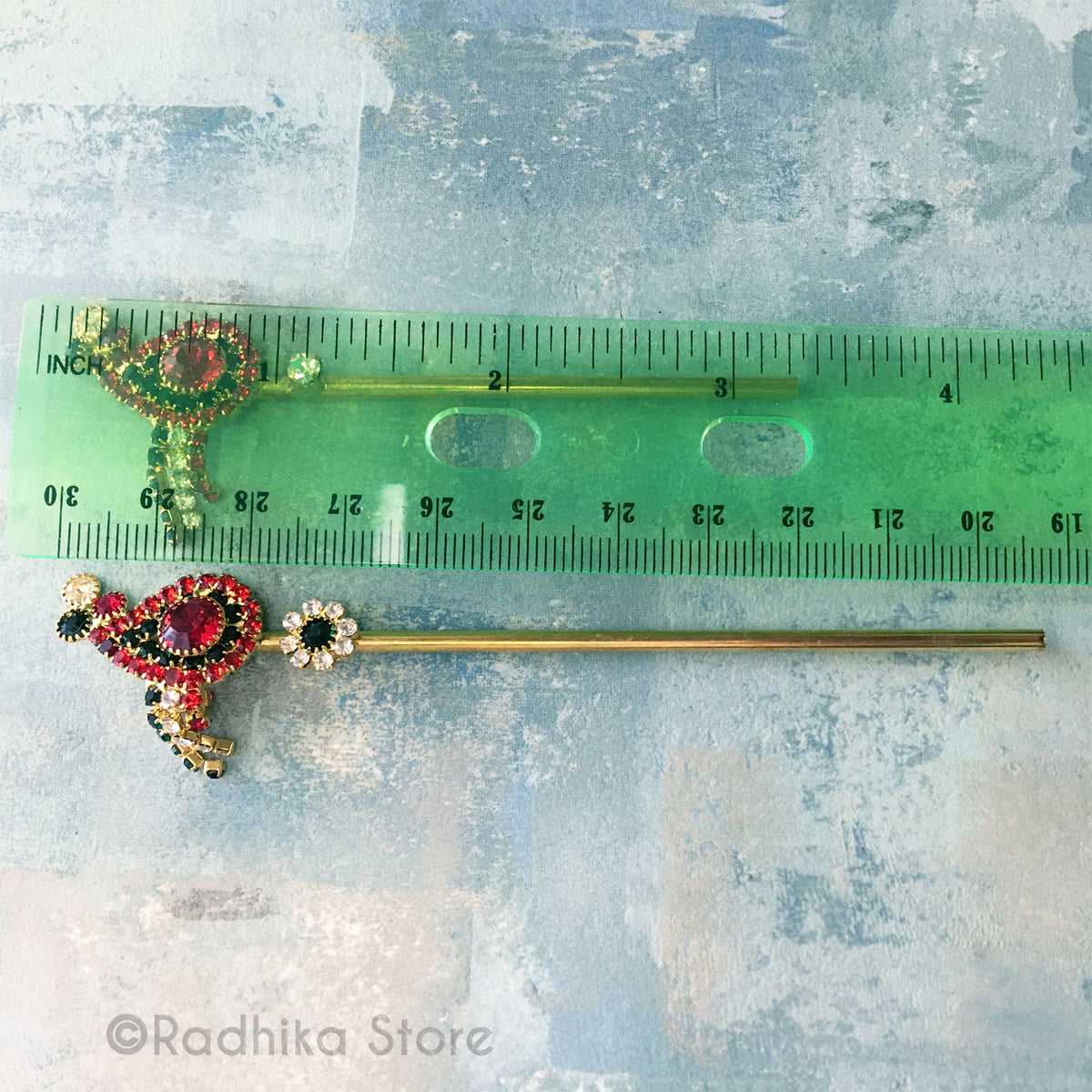 Cute Lady Bug Flute Dark Emerald Ruby