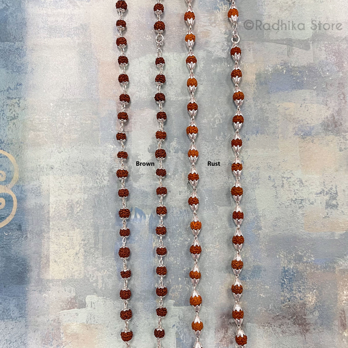 Rudraksha Silver Necklace