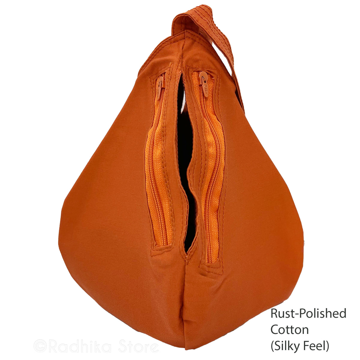 Vrindavan Cows - Thick Cotton - Hand Painted Bead Bag