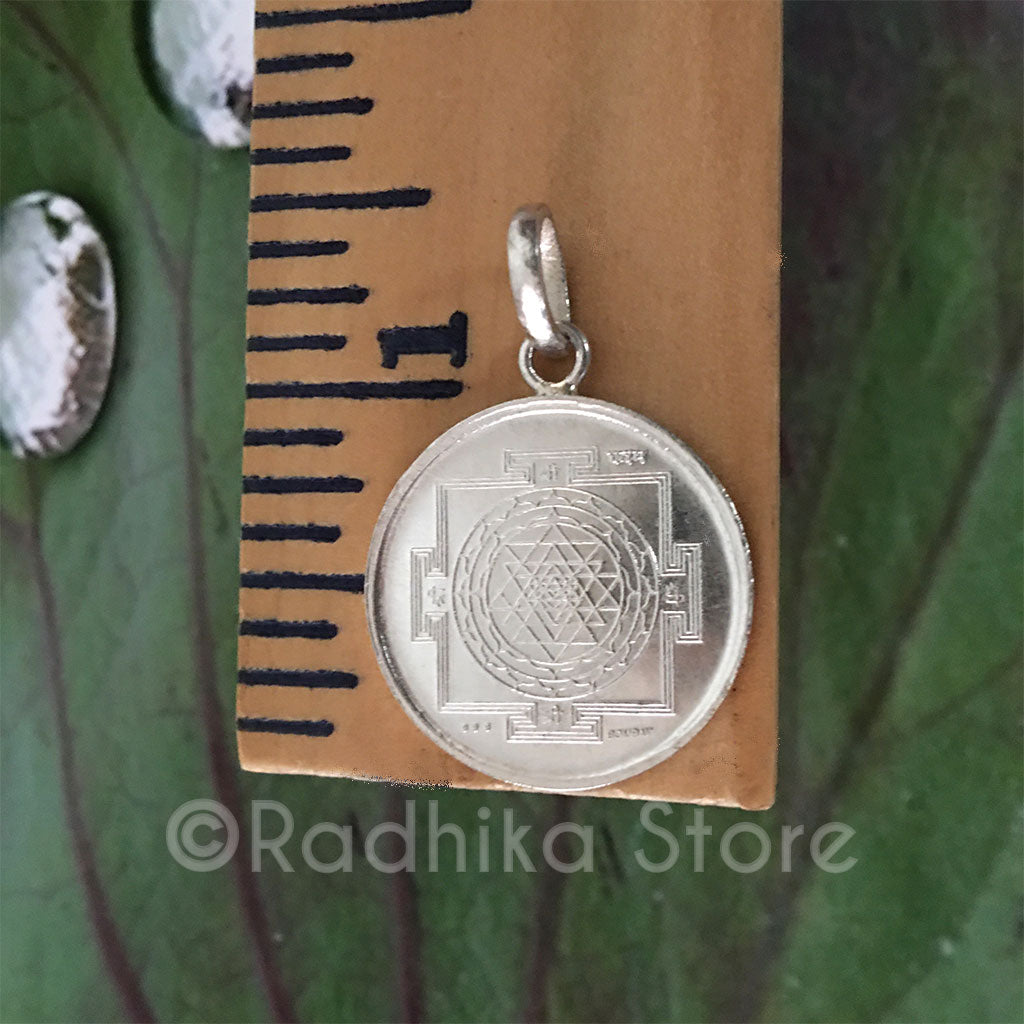 Sri Yantra Silver Pendant