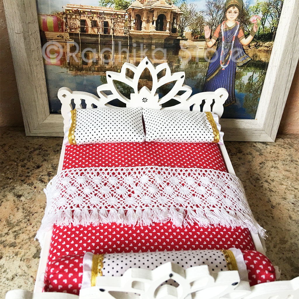 Sri Radha Shamasundar Lotus Bed - 8&quot; Inch