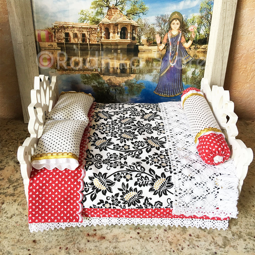 Sri Radha Shamasundar Lotus Bed - 8&quot; Inch