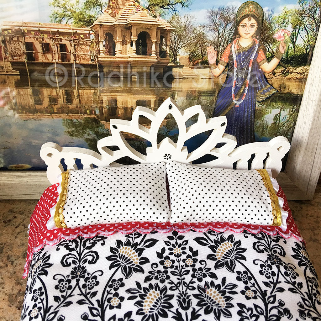 Sri Radha Shamasundar Lotus Bed - 8&quot; Inch