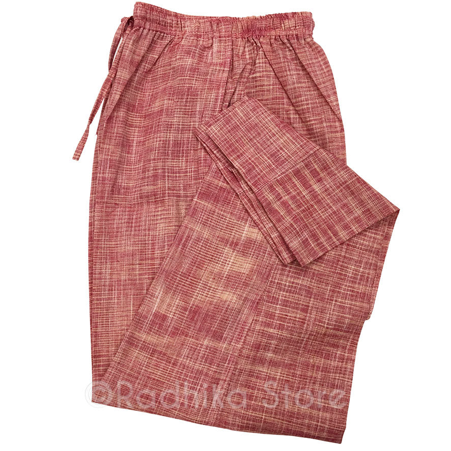 Natural Jute Yogi Pants - Saffron Threads