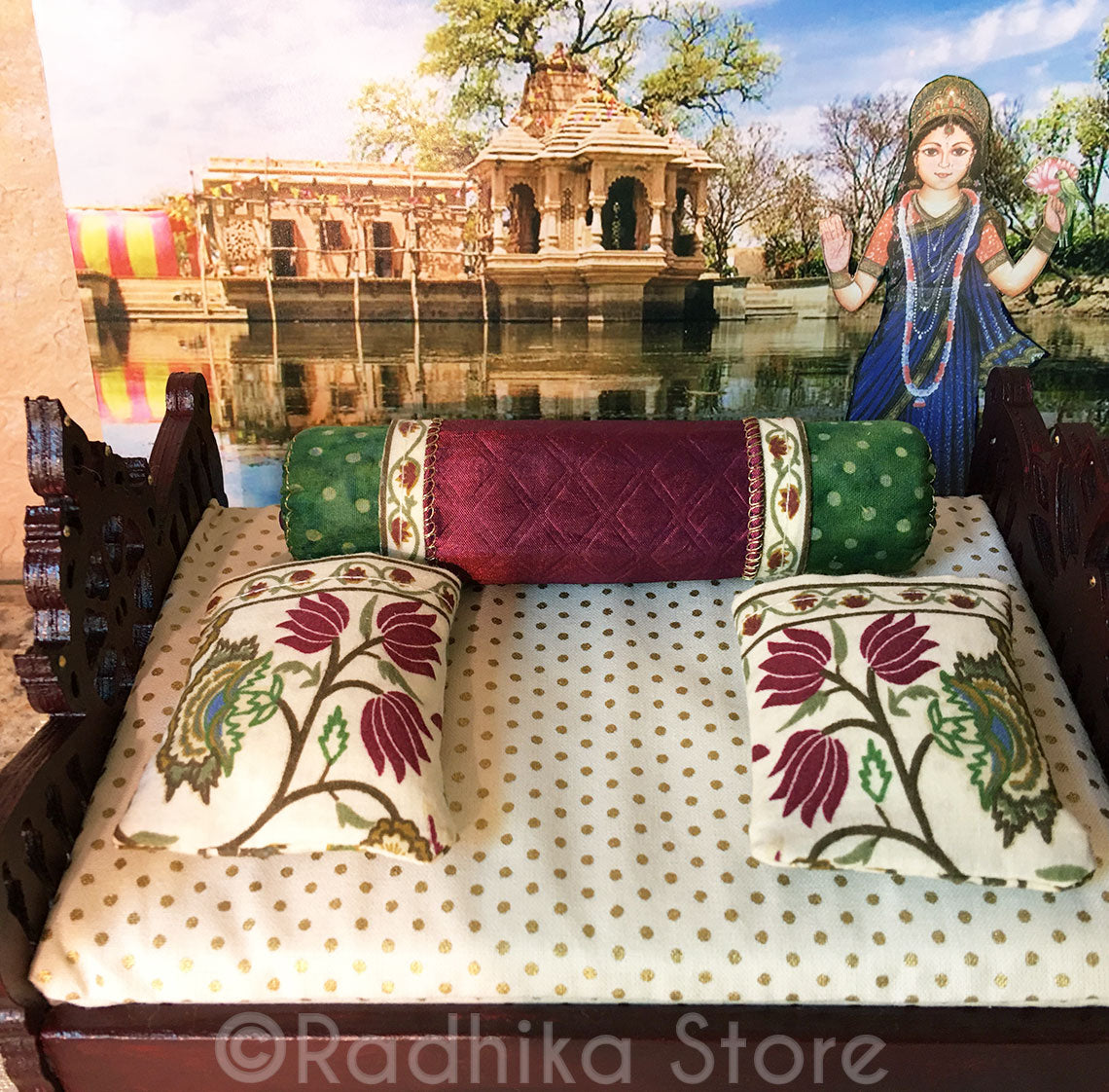 Vrinda Kund - Mahogany! Chakra Lotus Bed - 8&quot; Inch