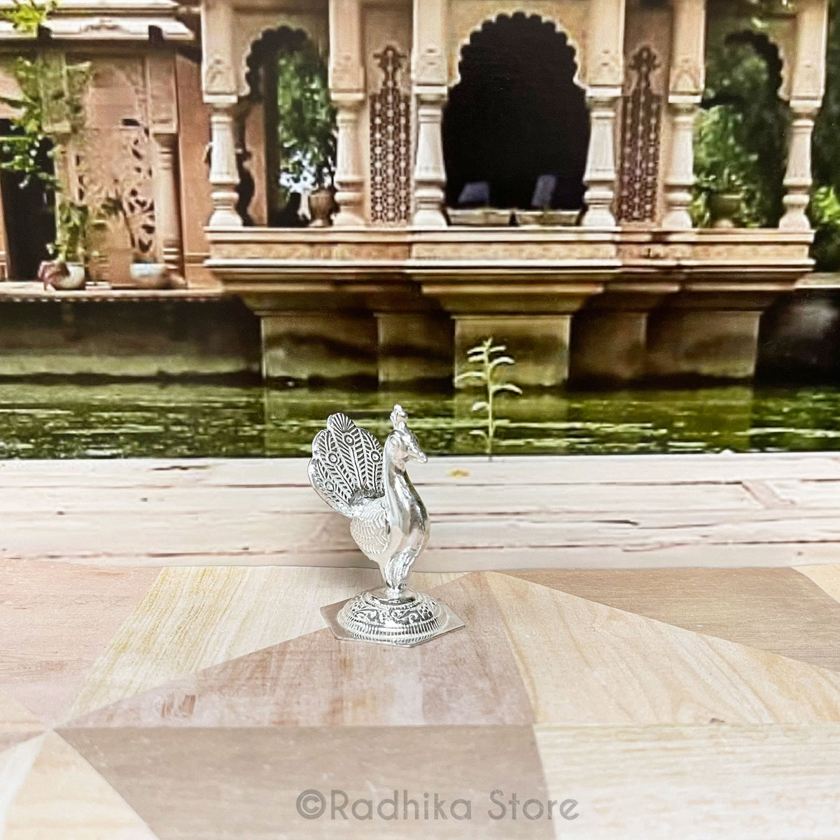 Silver Altar Mini Peacock