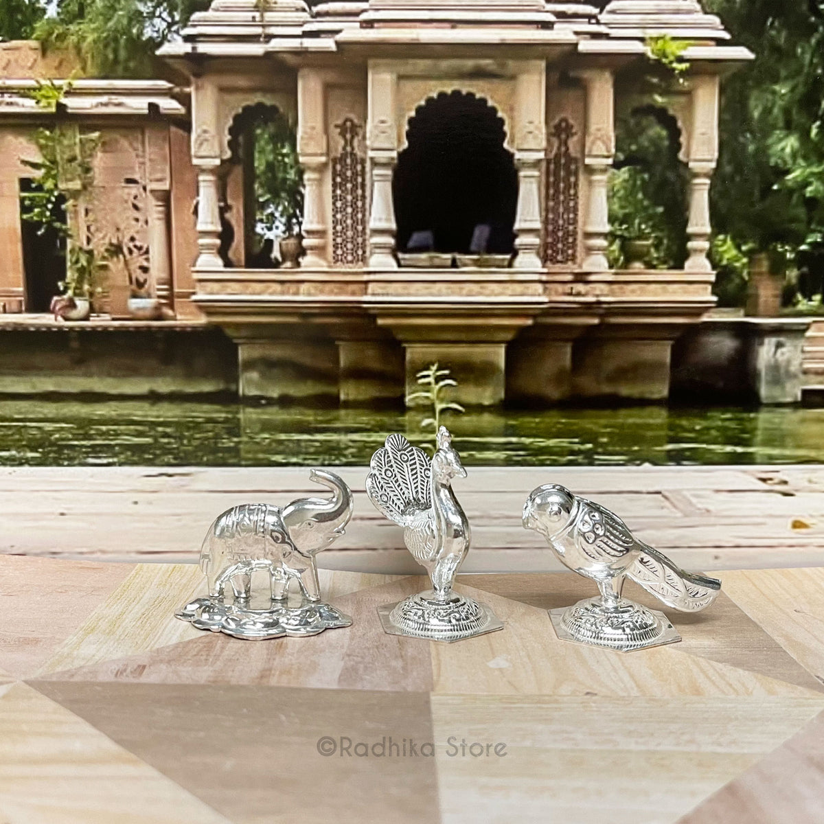 Silver Altar Mini Peacock