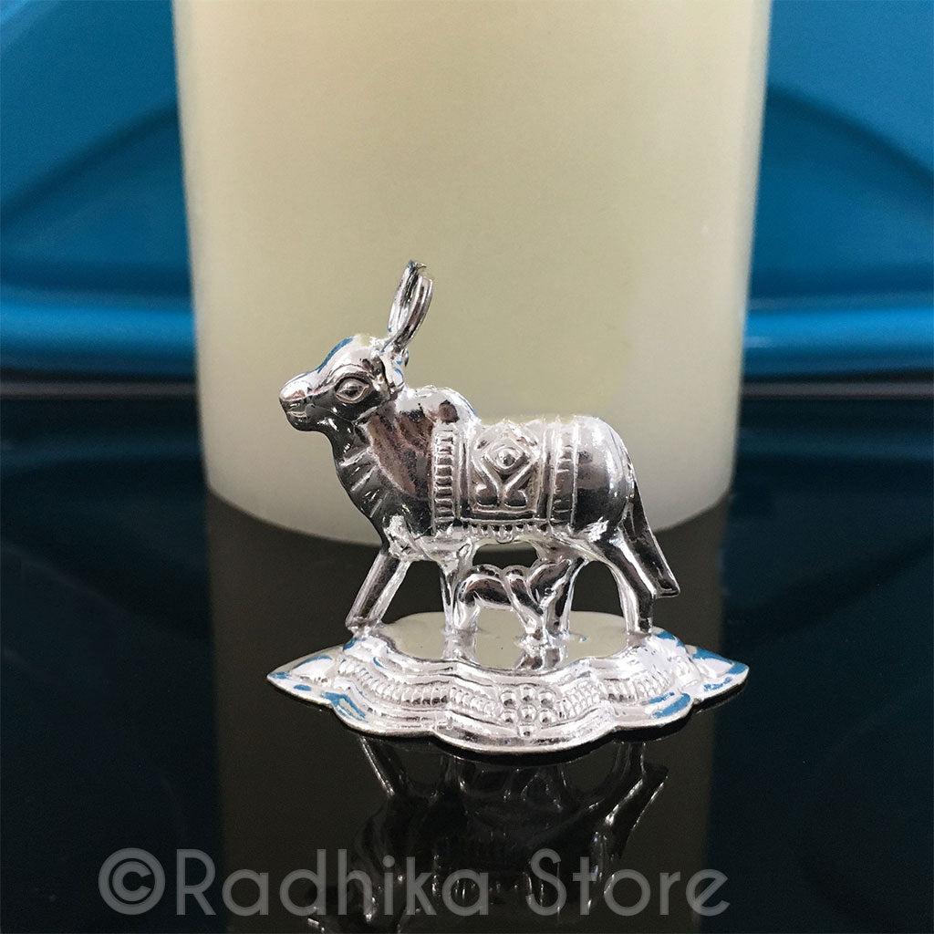 Silver Altar Cow With Calf