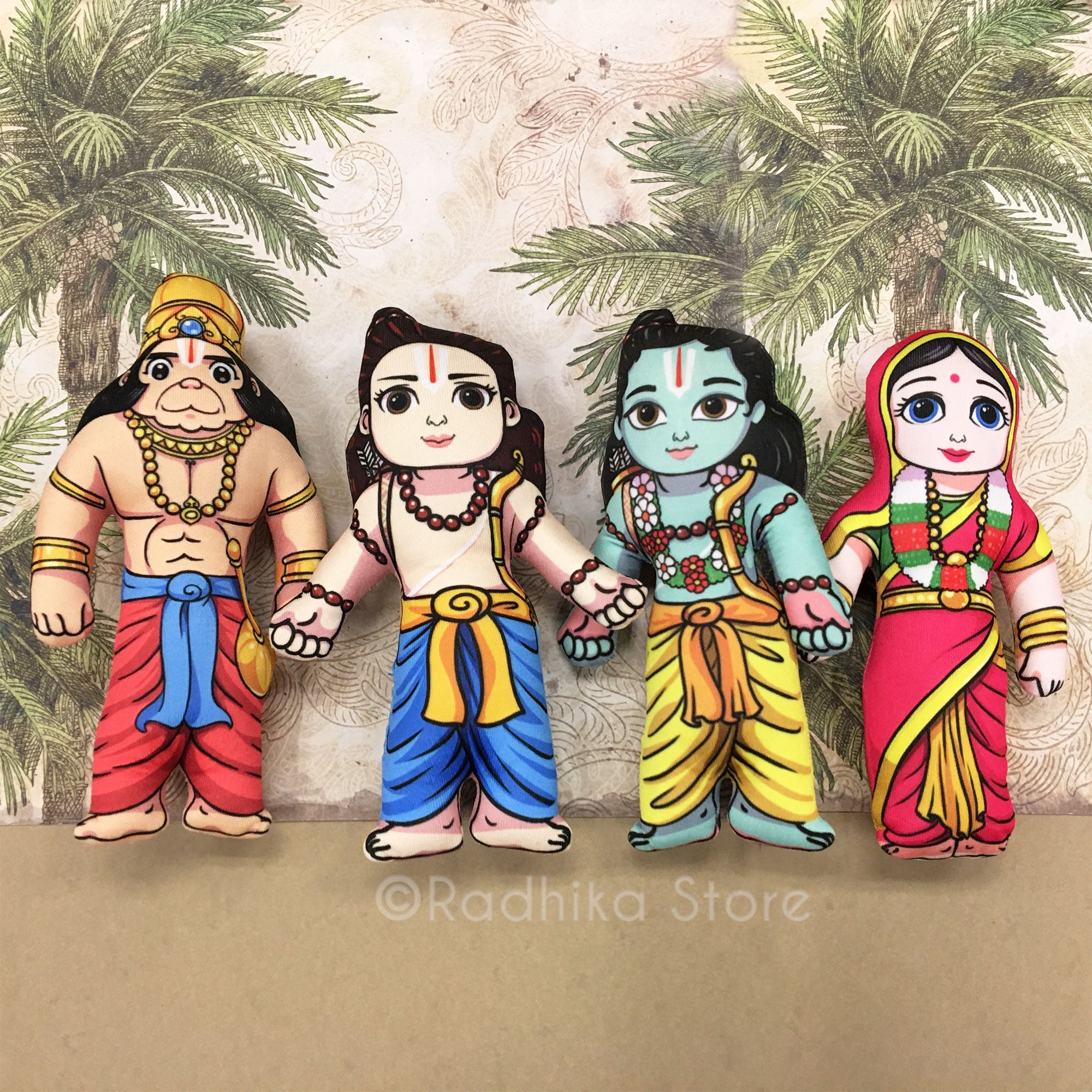Sita Rama Laxman Hanuman - Transcendental Dolls