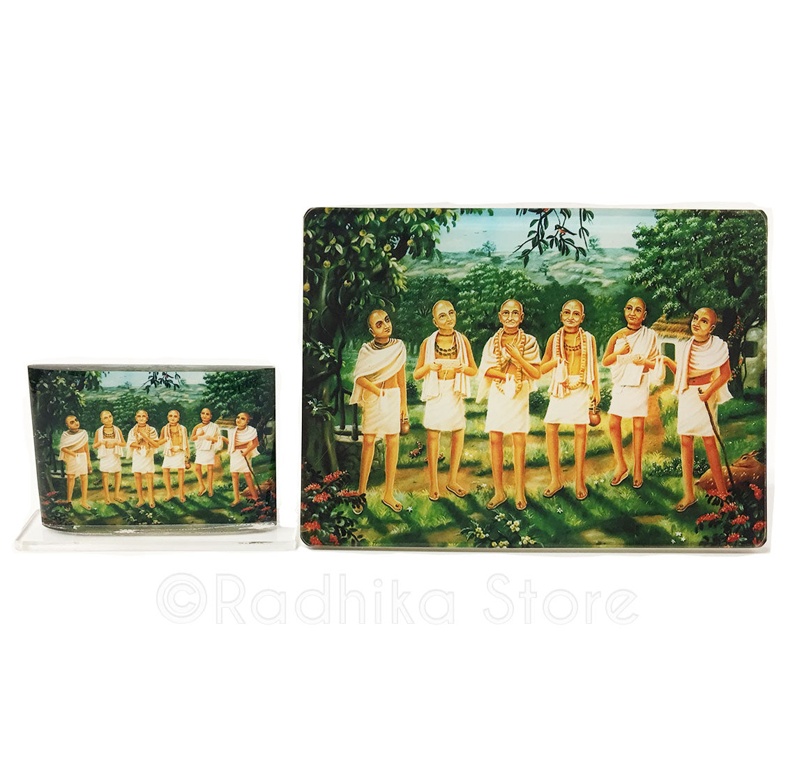 Six Goswamis Acrylic Picture