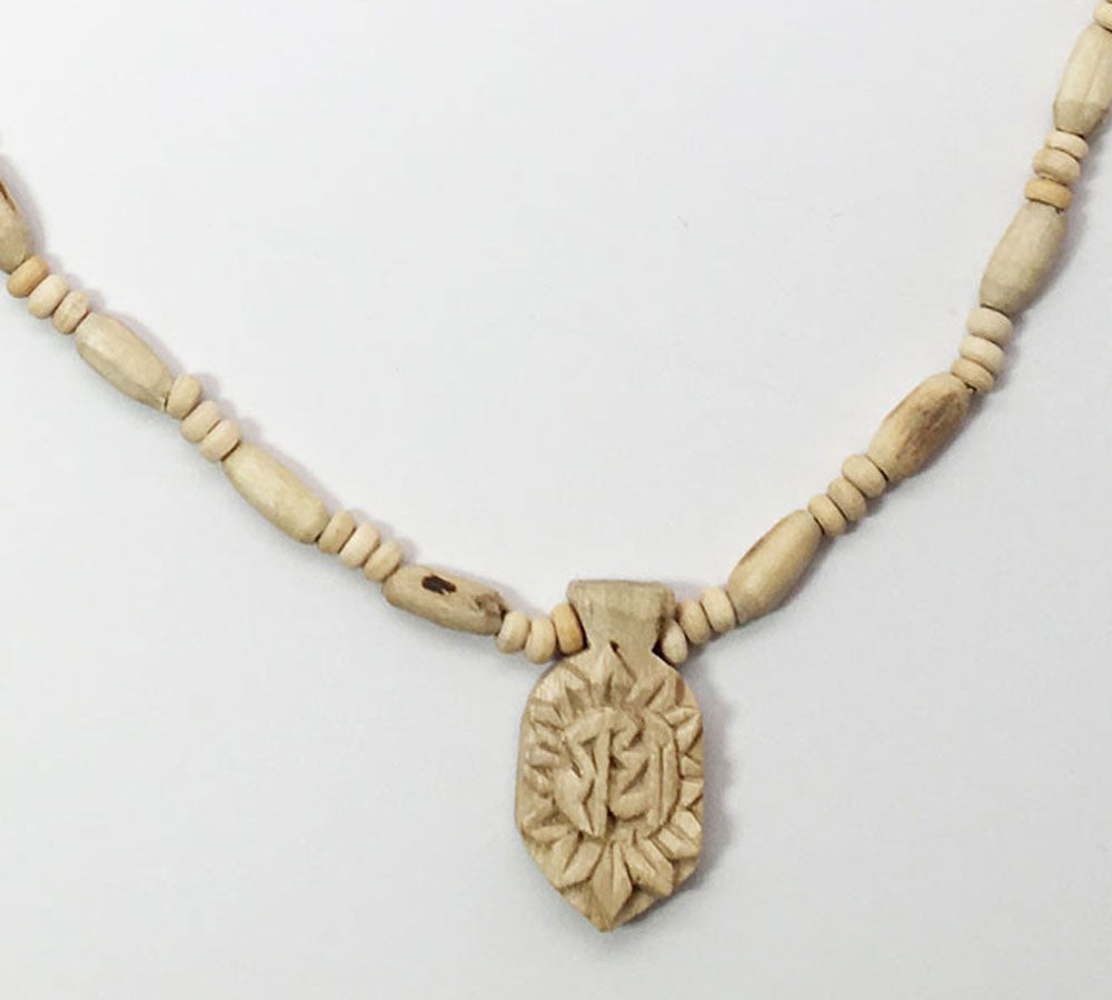 Small Radha Lotus Pendant-Tulsi Necklace