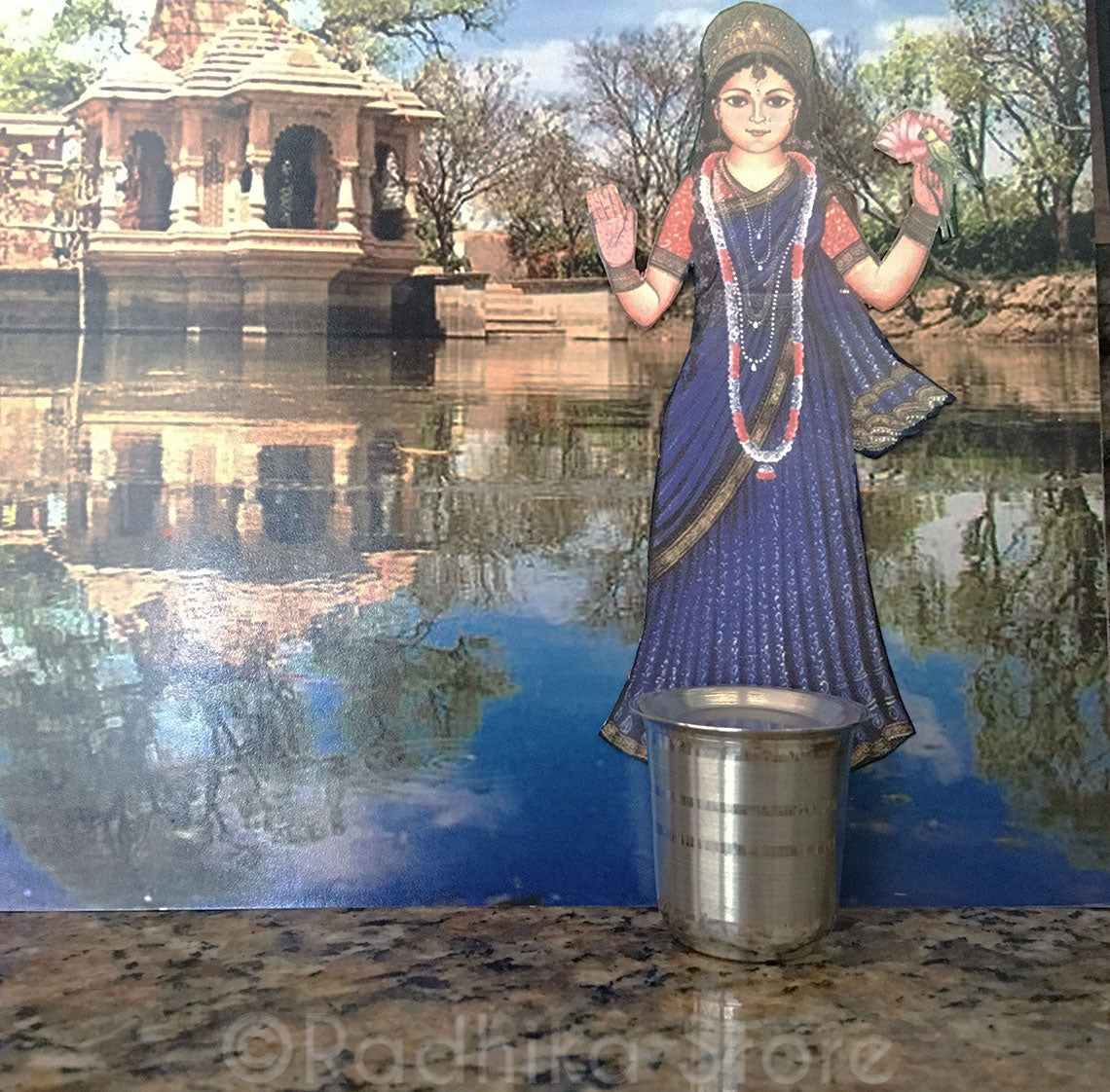 Silver Deity Water Cups With a Stripe - 1.5 Inch - Choose Design