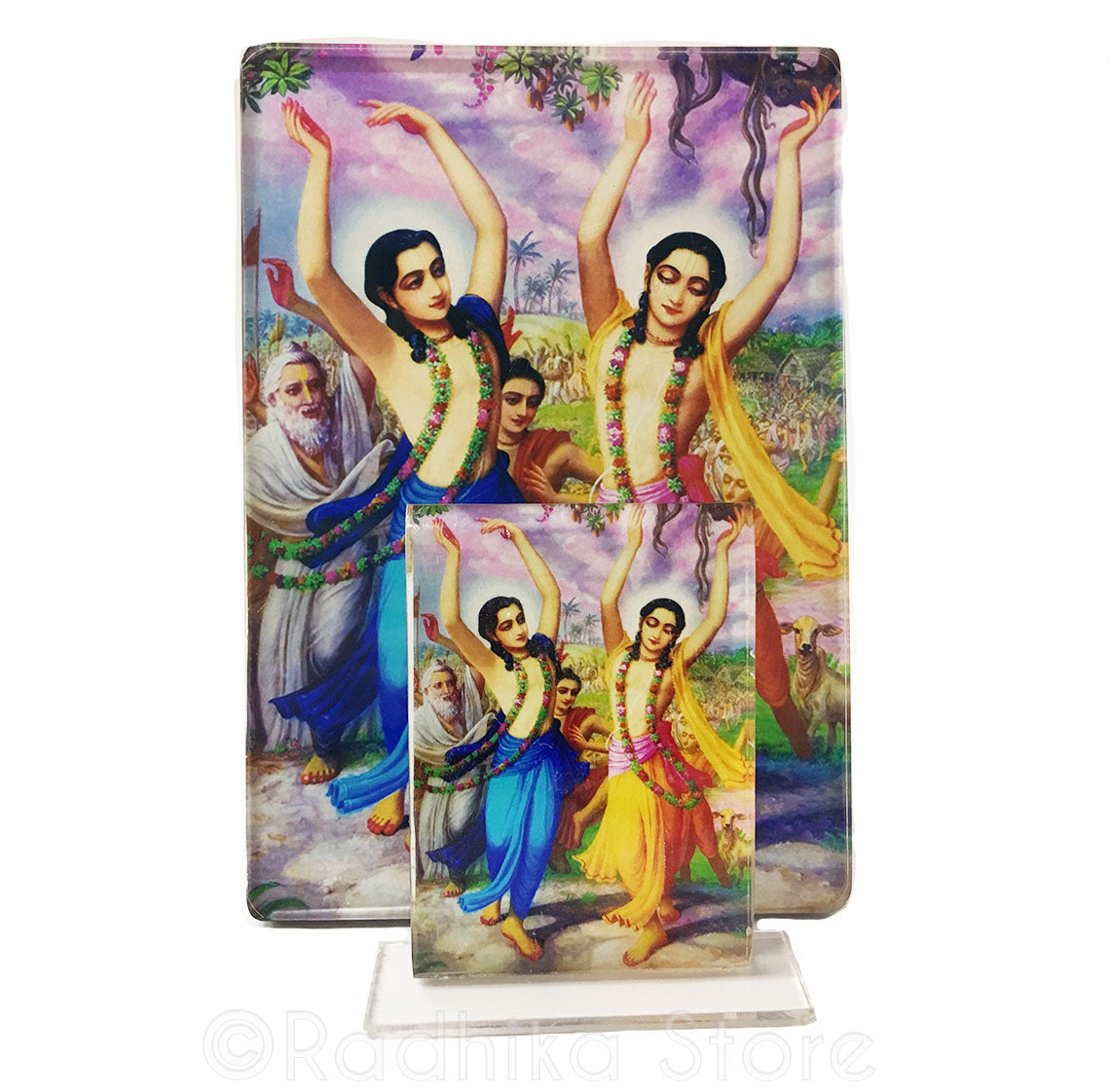 Gaura Nitai Panchatatva Sankirtan Acrylic Picture- Choose Size