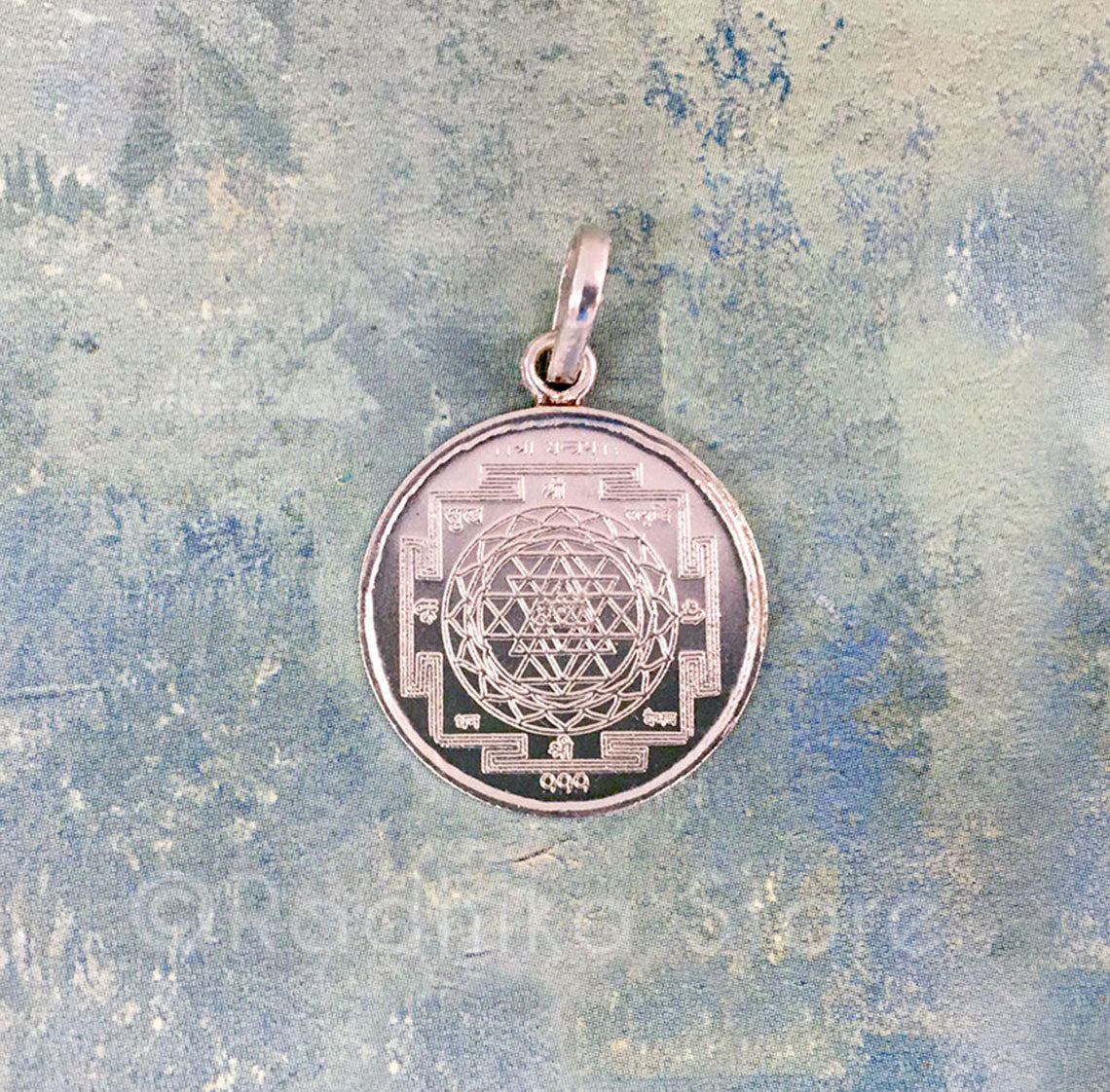 Sri Yantra Silver Pendant