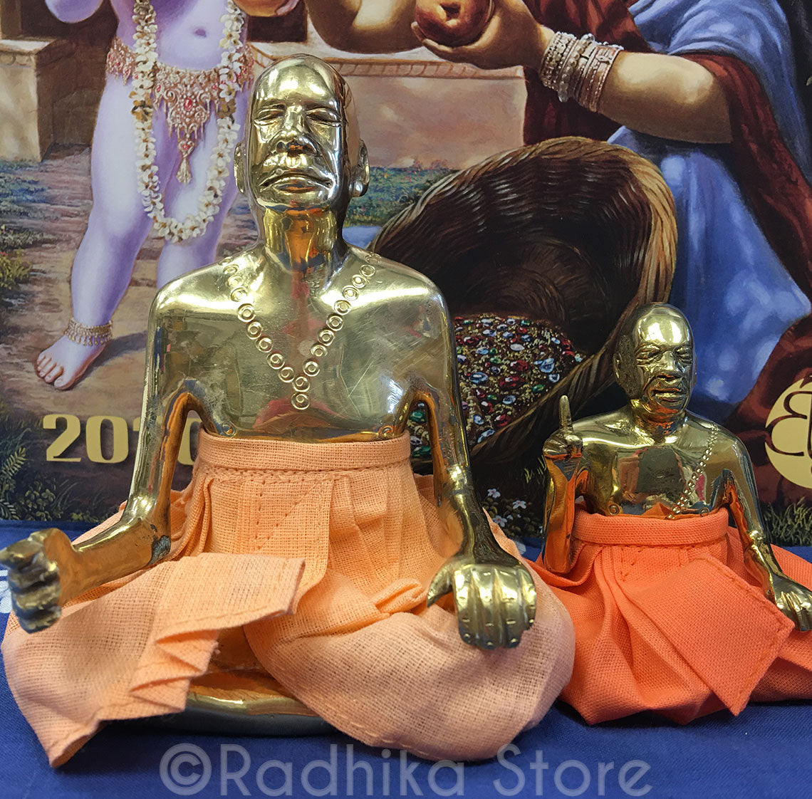 Srila Prabhupada Brass Murti - 3&quot; Inch